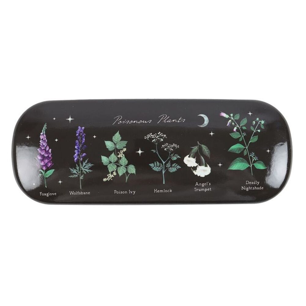 Something Different Poisonous Plants Glasses Case / Black